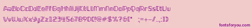 NeonclipperLight Font – Purple Fonts on Pink Background