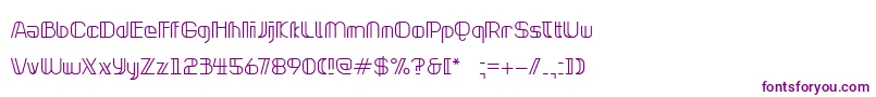 NeonclipperLight-fontti – violetit fontit