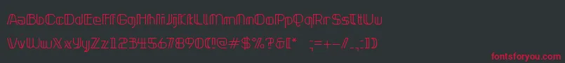 NeonclipperLight Font – Red Fonts on Black Background