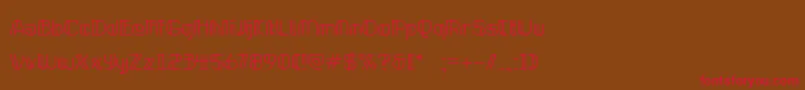 NeonclipperLight Font – Red Fonts on Brown Background