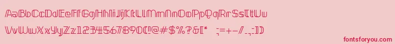 NeonclipperLight Font – Red Fonts on Pink Background