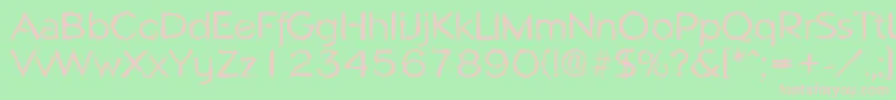 NapolirandomRegular Font – Pink Fonts on Green Background