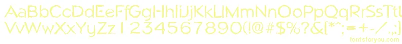 Шрифт NapolirandomRegular – жёлтые шрифты