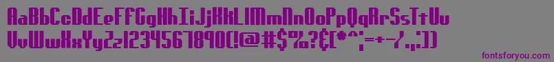 Genotyps Font – Purple Fonts on Gray Background