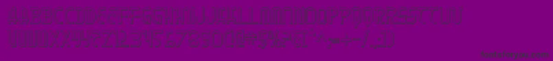 Moondart3D-fontti – mustat fontit violetilla taustalla