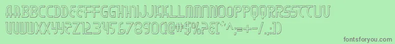 Moondart3D Font – Gray Fonts on Green Background
