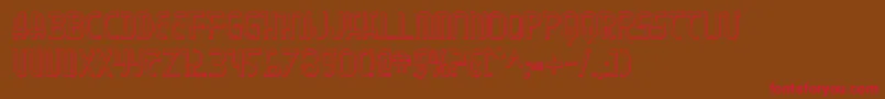 Moondart3D Font – Red Fonts on Brown Background