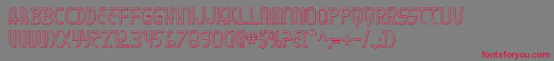 Moondart3D Font – Red Fonts on Gray Background
