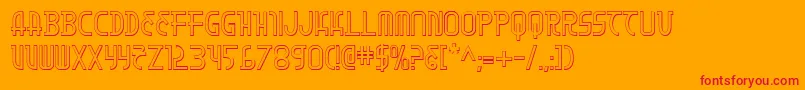 Moondart3D Font – Red Fonts on Orange Background
