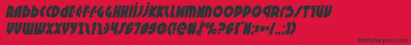 Neuralnomiconcondital Font – Black Fonts on Red Background