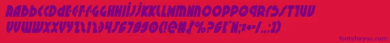 Neuralnomiconcondital Font – Purple Fonts on Red Background