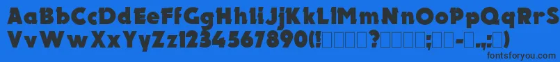 ElectronPlain.001.001-Schriftart – Schwarze Schriften auf blauem Hintergrund
