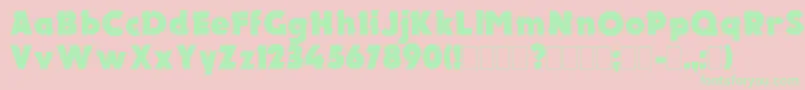 ElectronPlain.001.001 Font – Green Fonts on Pink Background