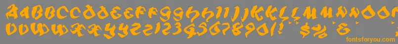 Подробнее о шрифте Piratiqua Шрифт Piratiqua – оранжевые шрифты на сером фоне