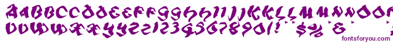 Piratiqua Font – Purple Fonts on White Background