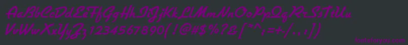 GiulioBold Font – Purple Fonts on Black Background