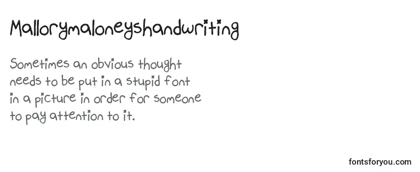 Mallorymaloneyshandwriting Font
