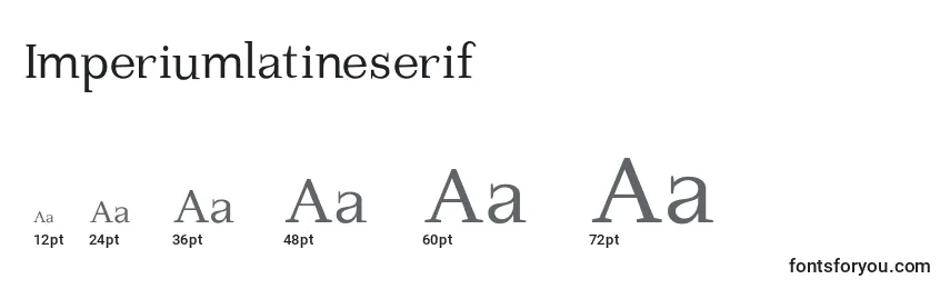 Размеры шрифта Imperiumlatineserif