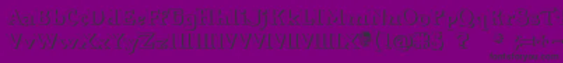 Hellraiser3Shadow Font – Black Fonts on Purple Background