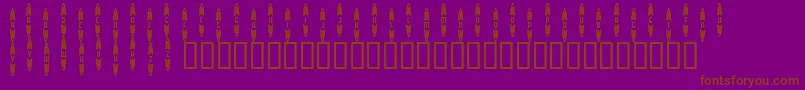 JackrabbitsBarGrill Font – Brown Fonts on Purple Background