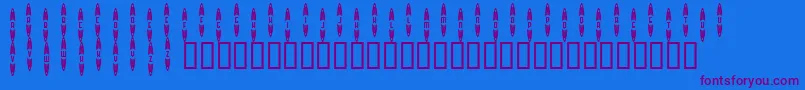 JackrabbitsBarGrill Font – Purple Fonts on Blue Background