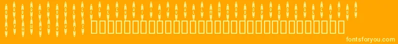 JackrabbitsBarGrill Font – Yellow Fonts on Orange Background