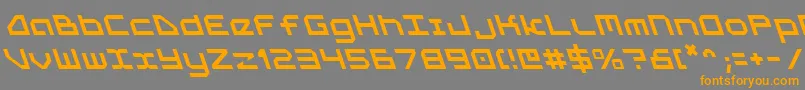 5thagentl Font – Orange Fonts on Gray Background