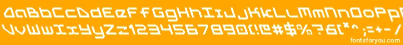 5thagentl Font – White Fonts on Orange Background