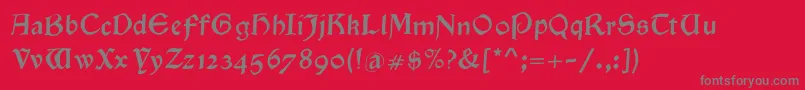 Goldenswing Font – Gray Fonts on Red Background