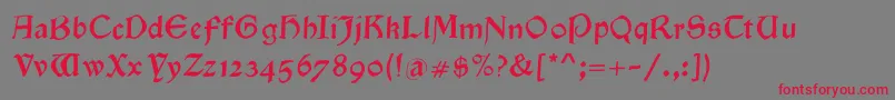 Goldenswing Font – Red Fonts on Gray Background