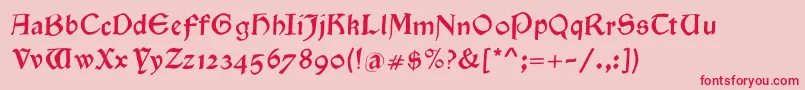 Goldenswing Font – Red Fonts on Pink Background