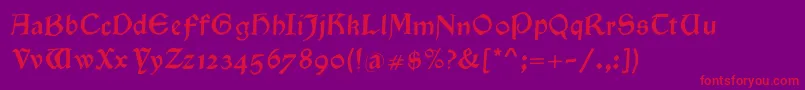 Goldenswing Font – Red Fonts on Purple Background