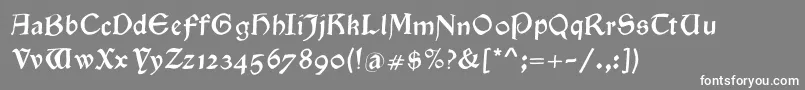 Goldenswing Font – White Fonts on Gray Background