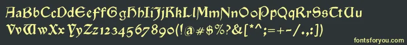 Goldenswing Font – Yellow Fonts on Black Background