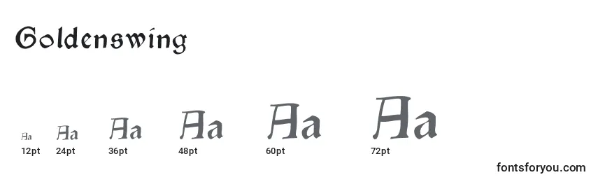 Goldenswing Font Sizes