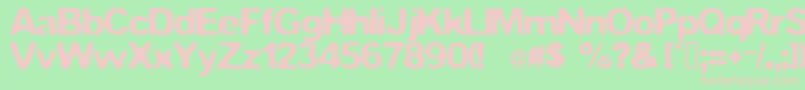 Fstop Font – Pink Fonts on Green Background