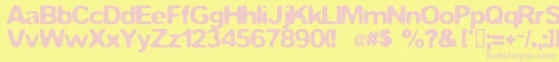fuente Fstop – Fuentes Rosadas Sobre Fondo Amarillo