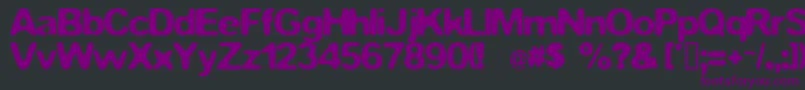 Fstop Font – Purple Fonts on Black Background