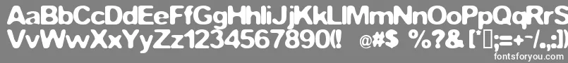 Fstop Font – White Fonts on Gray Background