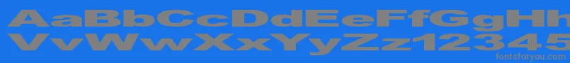 Viennahy Font – Gray Fonts on Blue Background