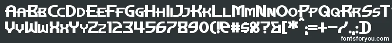 Шрифт ManhattanTowerBold – белые шрифты