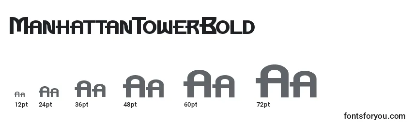 ManhattanTowerBold Font Sizes