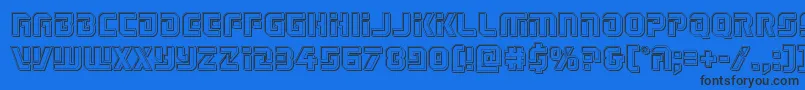 Legiosabinaengrave Font – Black Fonts on Blue Background