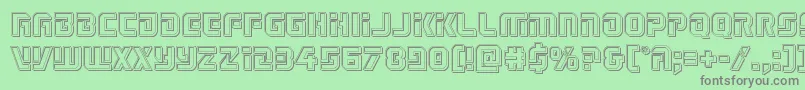 Legiosabinaengrave Font – Gray Fonts on Green Background