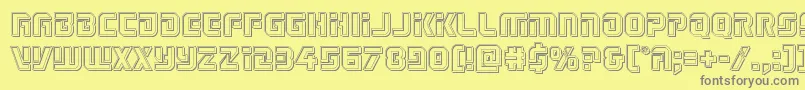 Legiosabinaengrave Font – Gray Fonts on Yellow Background