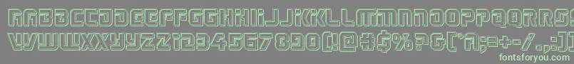 Legiosabinaengrave Font – Green Fonts on Gray Background