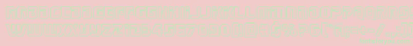 Legiosabinaengrave Font – Green Fonts on Pink Background