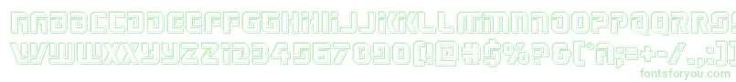 Legiosabinaengrave Font – Green Fonts on White Background