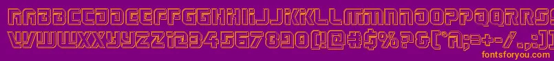 Legiosabinaengrave Font – Orange Fonts on Purple Background