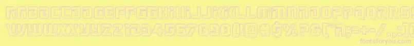 Legiosabinaengrave Font – Pink Fonts on Yellow Background